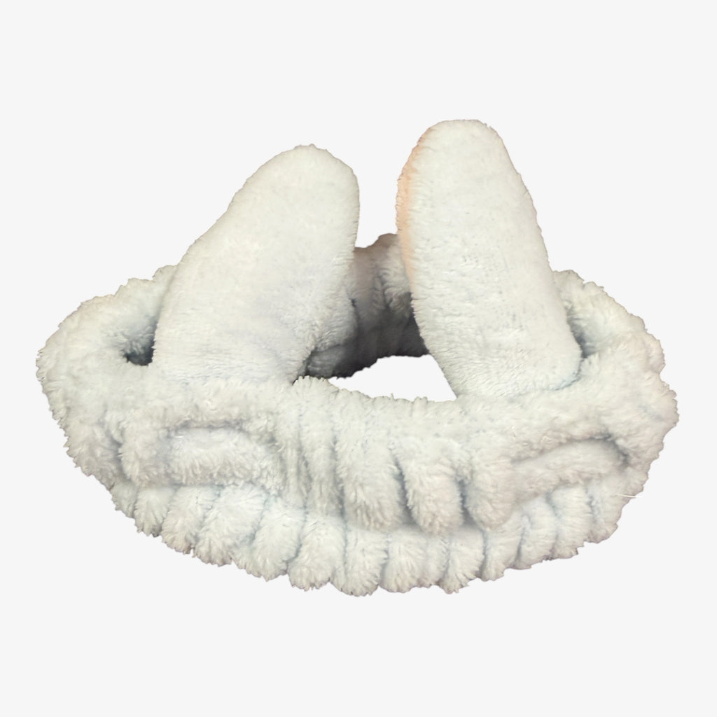 Blue Spa Bunny Plush Headband