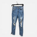 Fashion Nova Women's Medium Wash Ripped Blue Jeans Size 5
