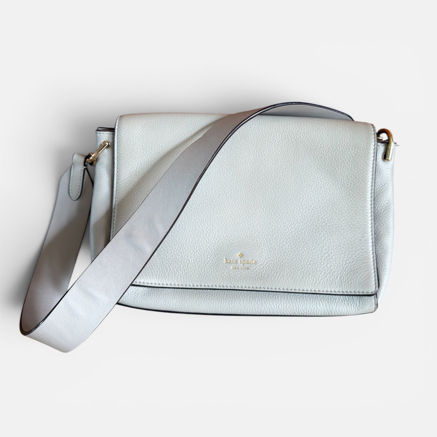 Kate Spade Pebbled Leather Flap Shoulder Bag