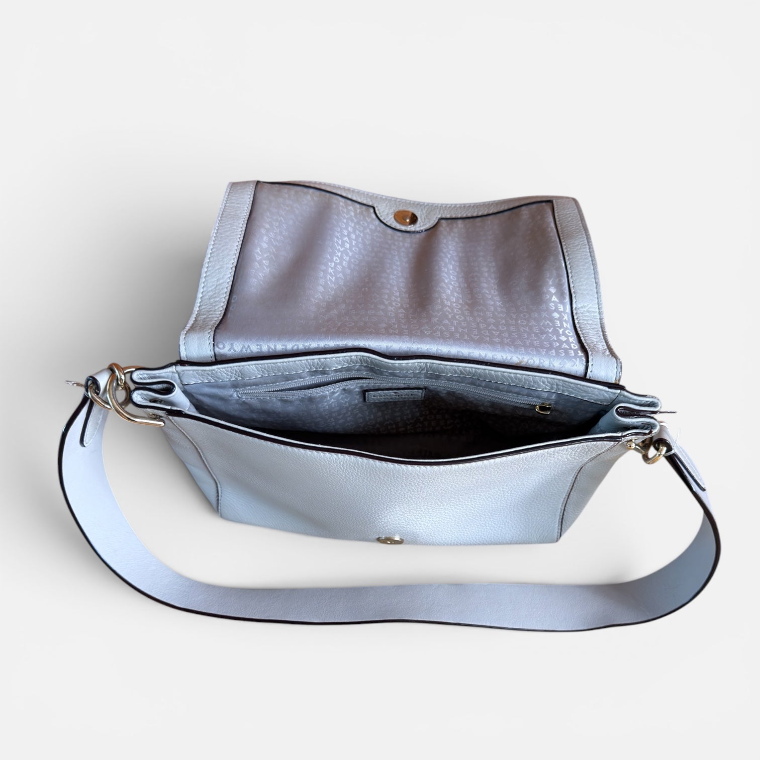 Kate Spade Pebbled Leather Flap Shoulder Bag