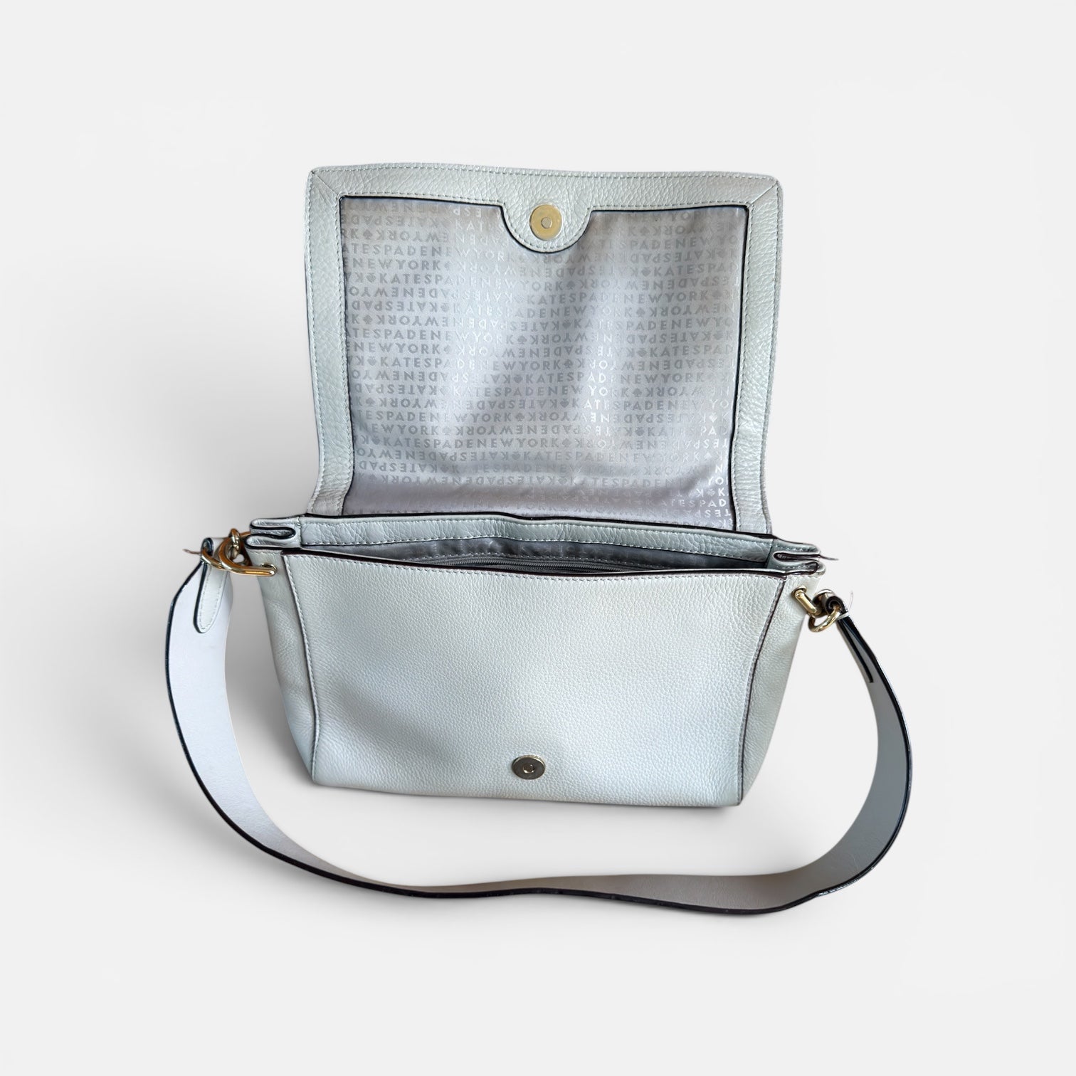 Kate Spade Pebbled Leather Flap Shoulder Bag