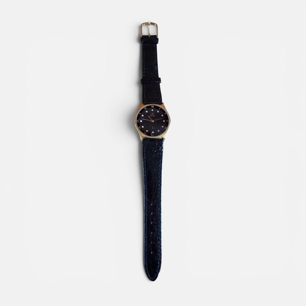 Vintage Solida Men's Stainless Steel Gold-Plated & Quartz Watch