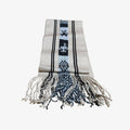 Handmade Peruvian Alpaca Wool Scarf Featuring Traditional Andean Aguayo Patterns 70" x 6"
