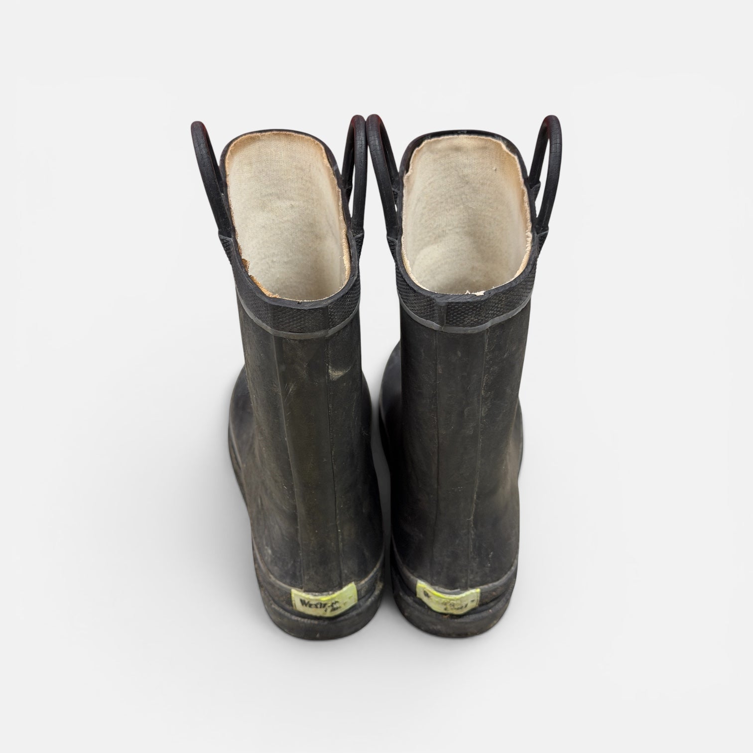 Rubber Black Waterproof Rain Boots Size 5.5