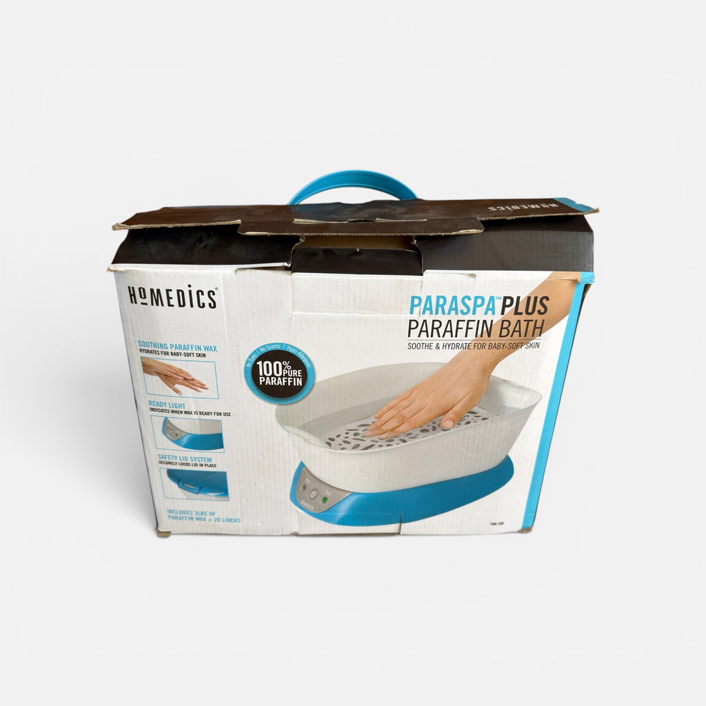 HoMedics ParaSpa Plus Paraffin Bath (Model PAR-350A) for Hand and Foot Heat Therapy