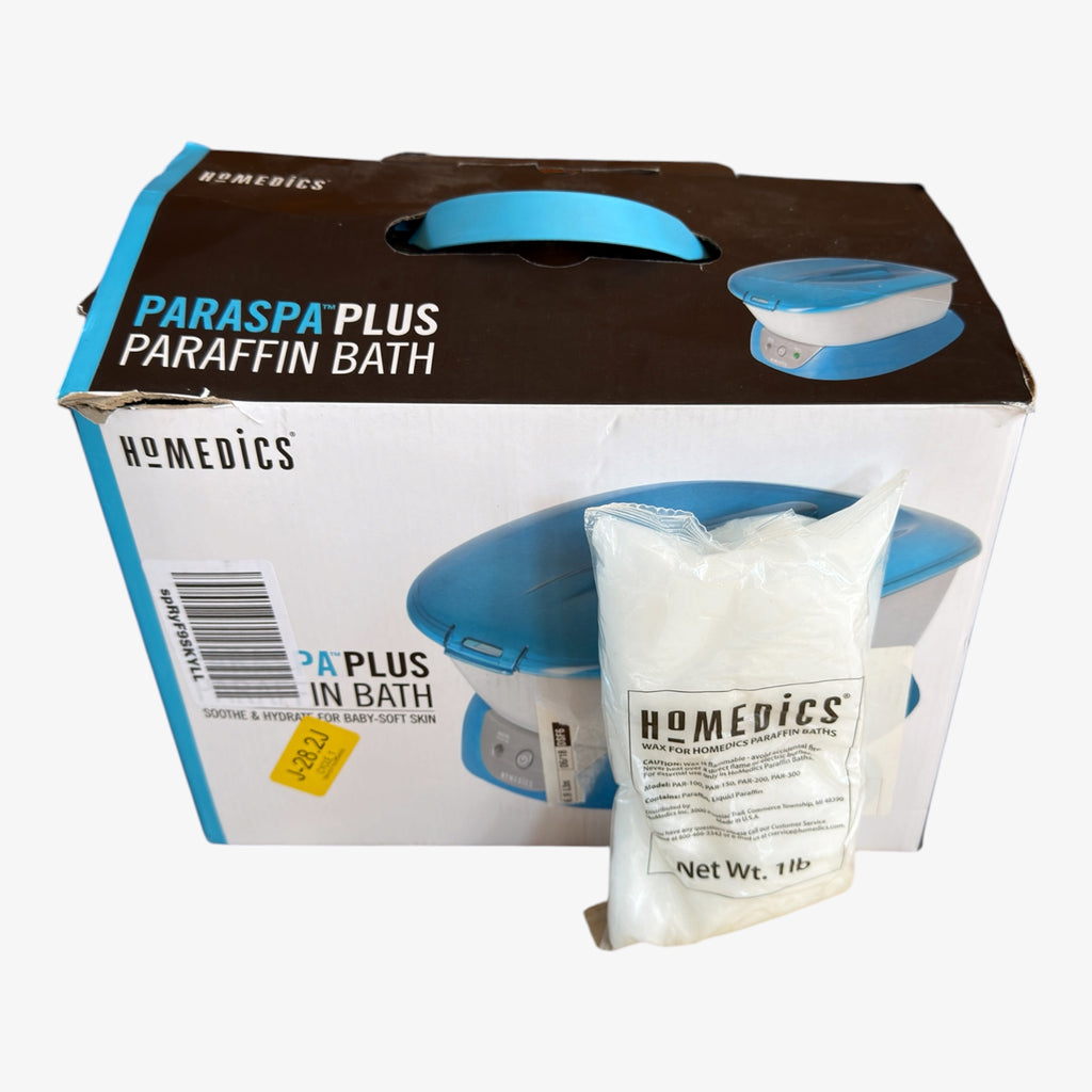 HoMedics ParaSpa Plus Paraffin Bath (Model PAR-350A) for Hand and Foot Heat Therapy