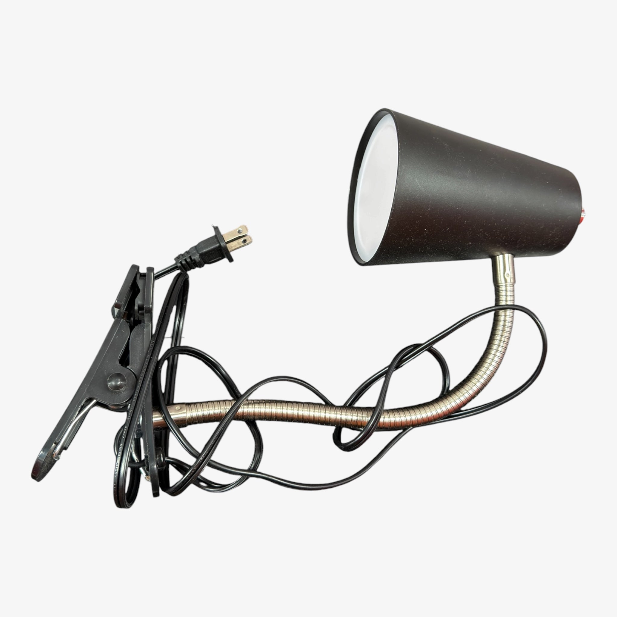 Black LED Clip On Desk Lamp