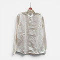 Zara Men's Band Collar White Linen Shirt Size: M