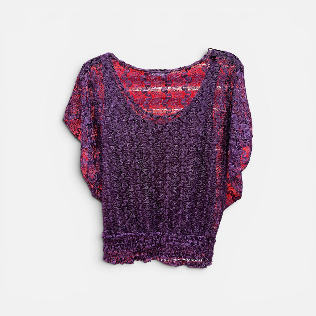 Purple Le Lavage Women's Lace Top Size: M