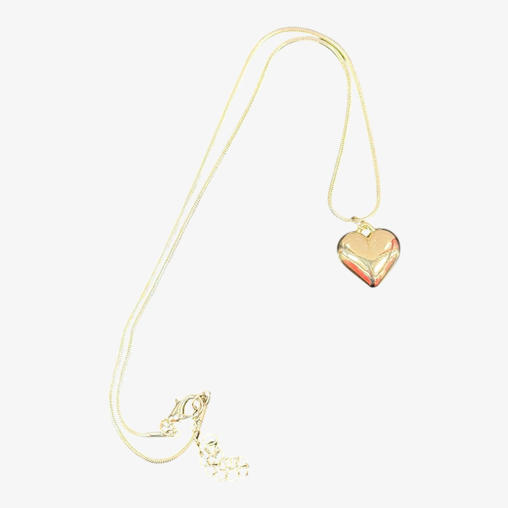 Gold Heart Pendant Necklace
