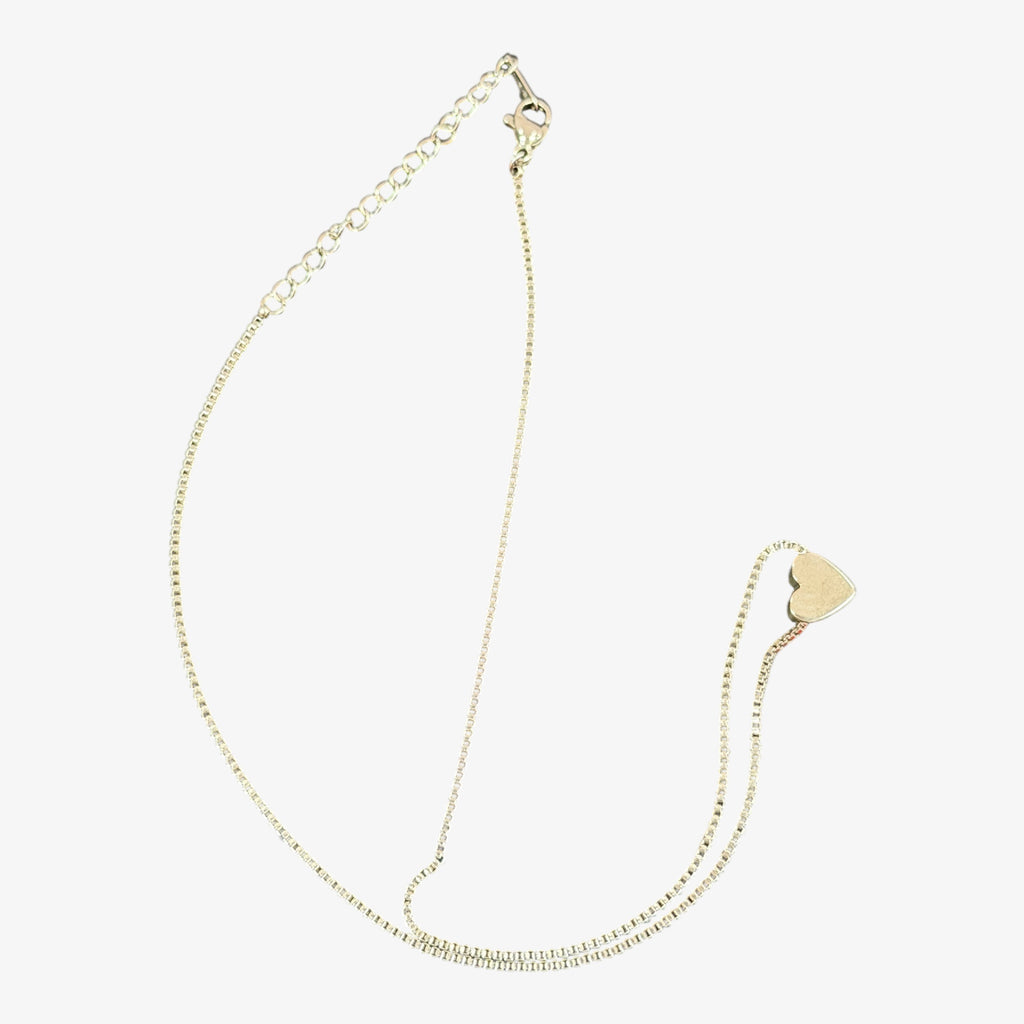 Gold Heart Pendant Necklace