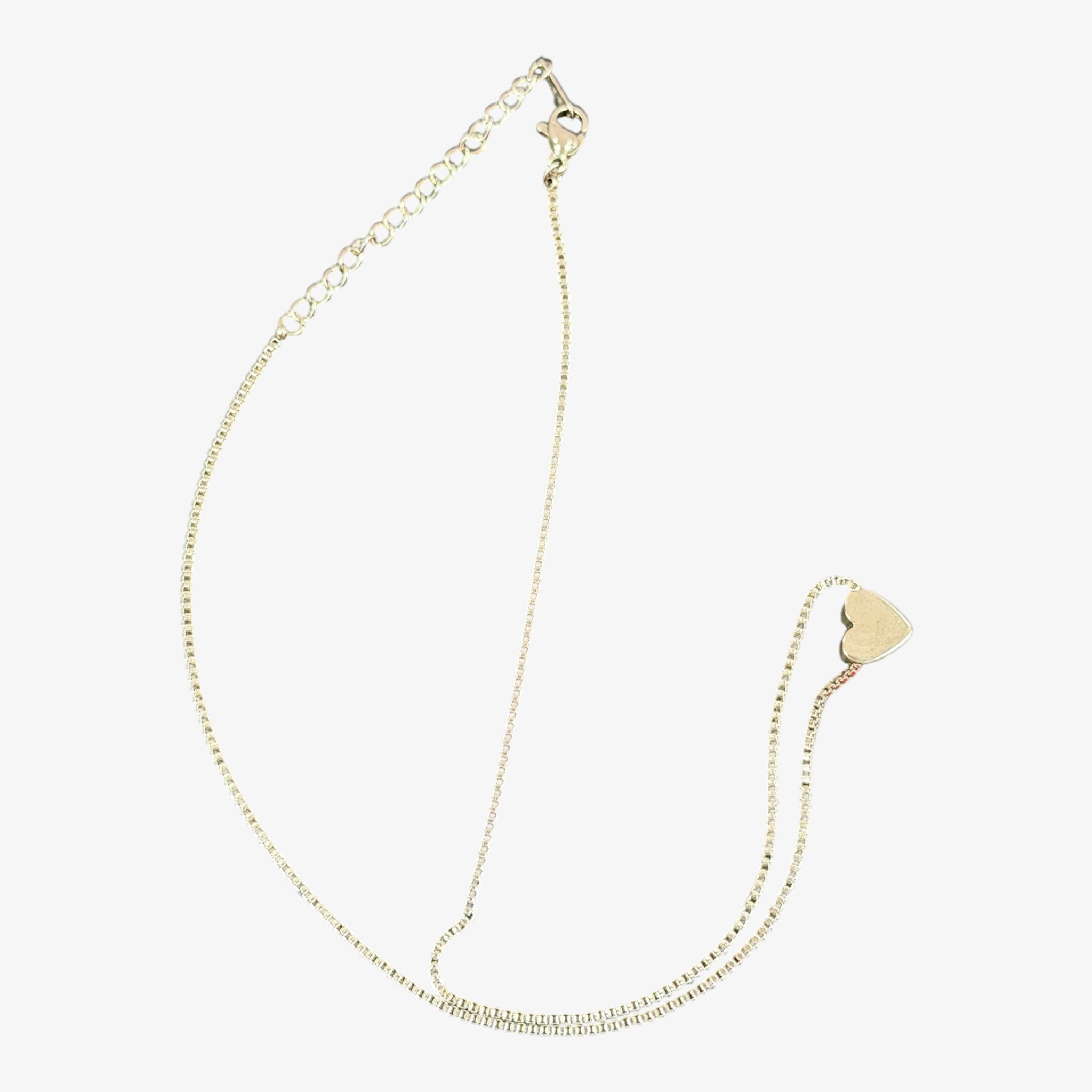 Gold Heart Pendant Necklace
