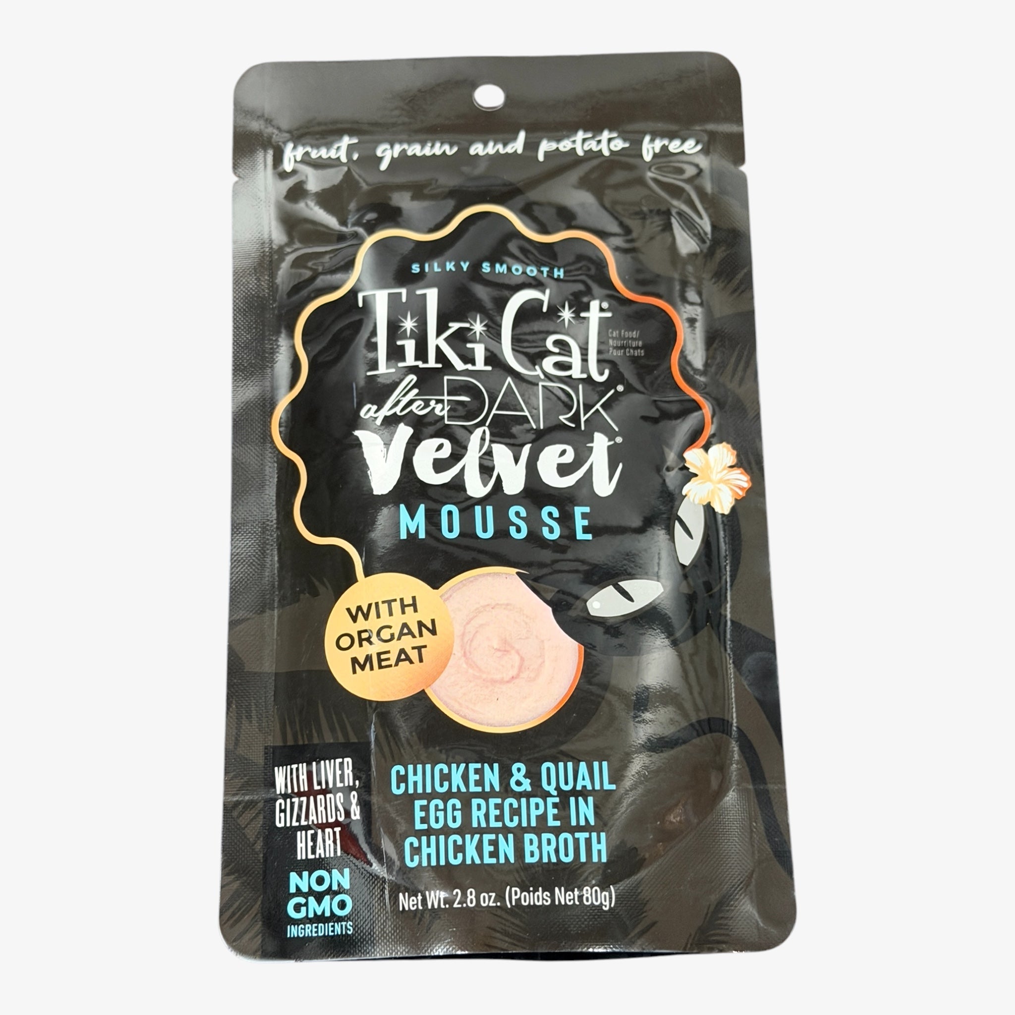 Tiki Cat After Dark Velvet Mousse Chicken Wet Food for Cats 2.8 oz