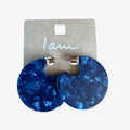 "I AM" Blue Tortoise Shell Earrings (New Customer Only)
