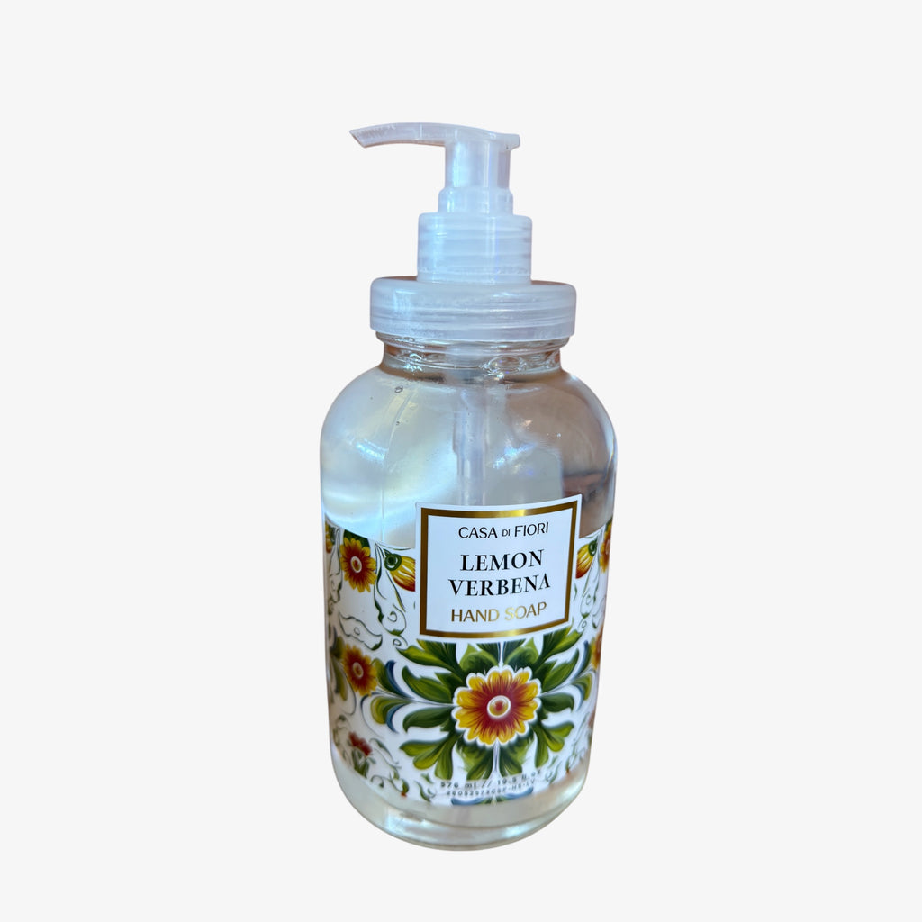 Casa di Fiori Liquid Hand Soap in Decorative Glass Bottle 19.5 FL