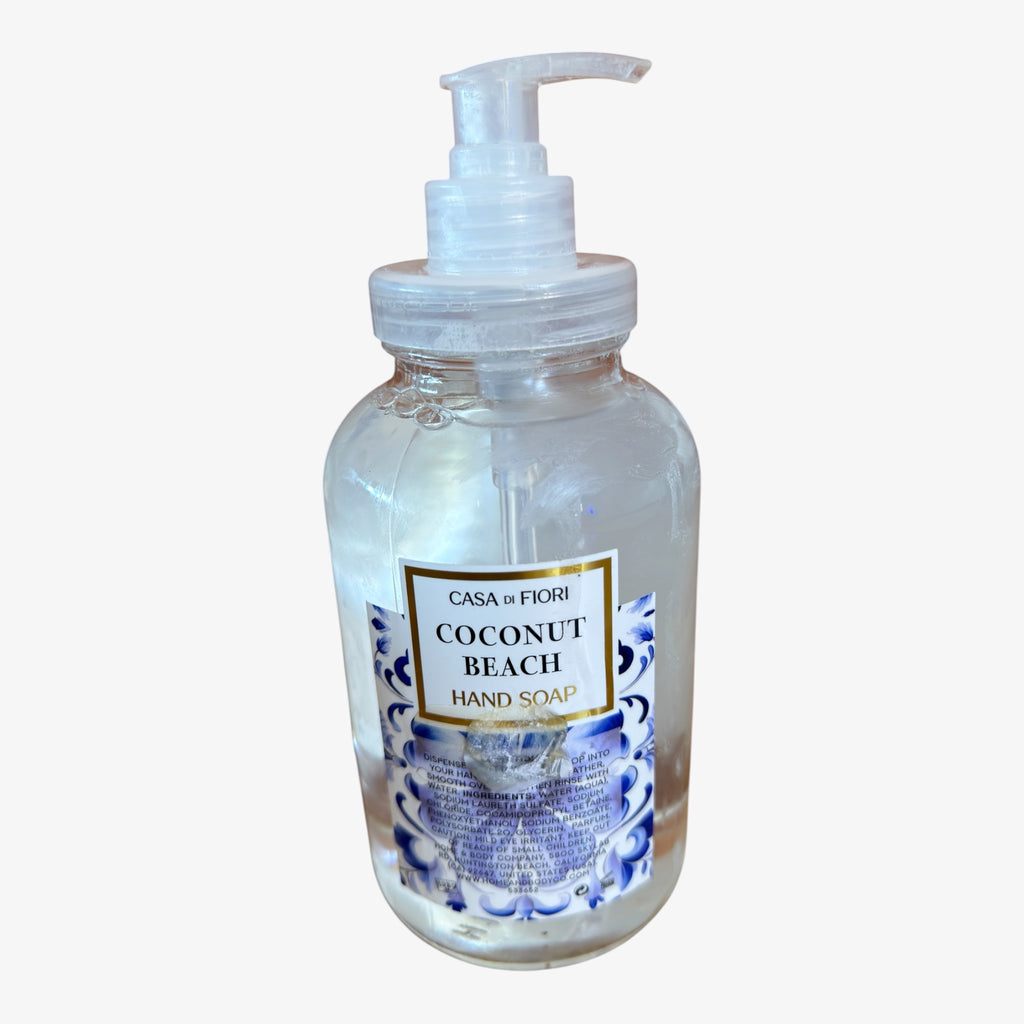 Casa di Fiori Liquid Hand Soap in Decorative Glass Bottle 19.5 FL