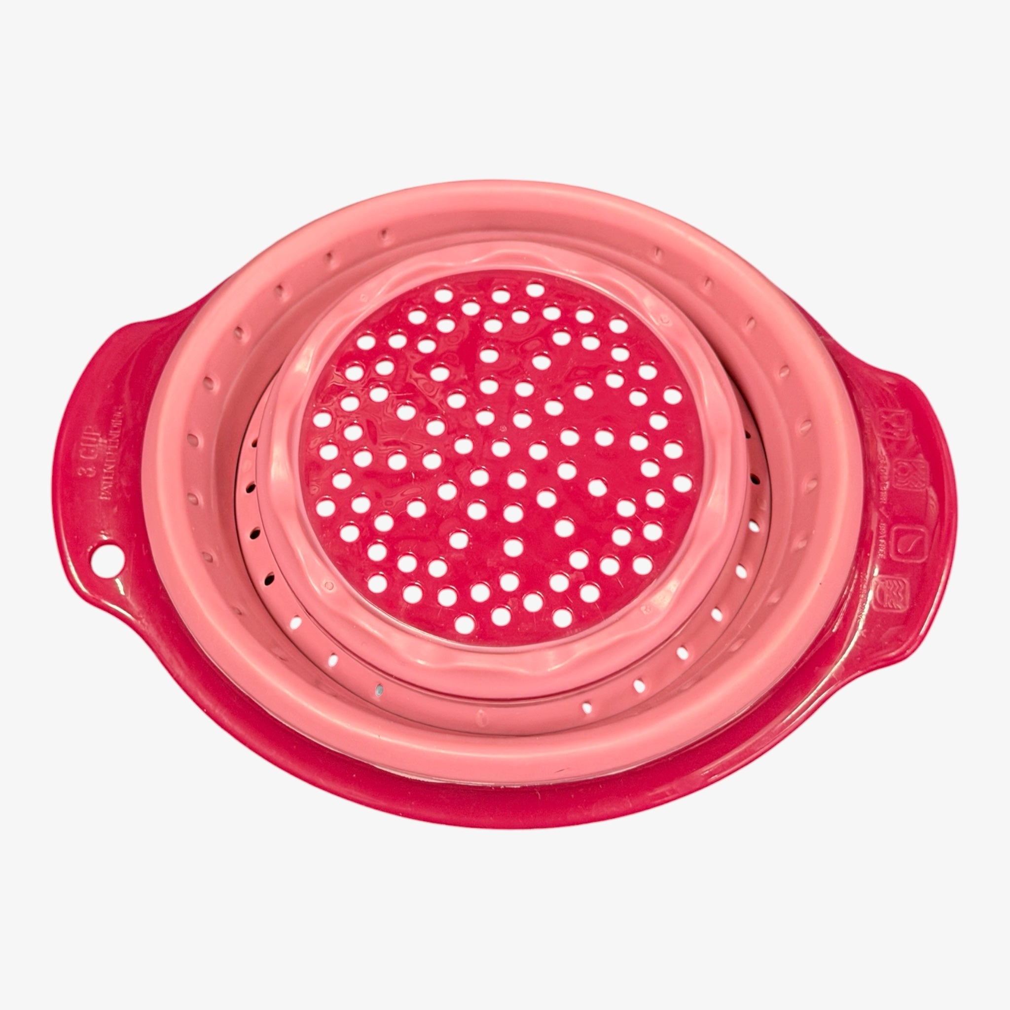 3 Cups Silicon Collapsible Colander Berry
