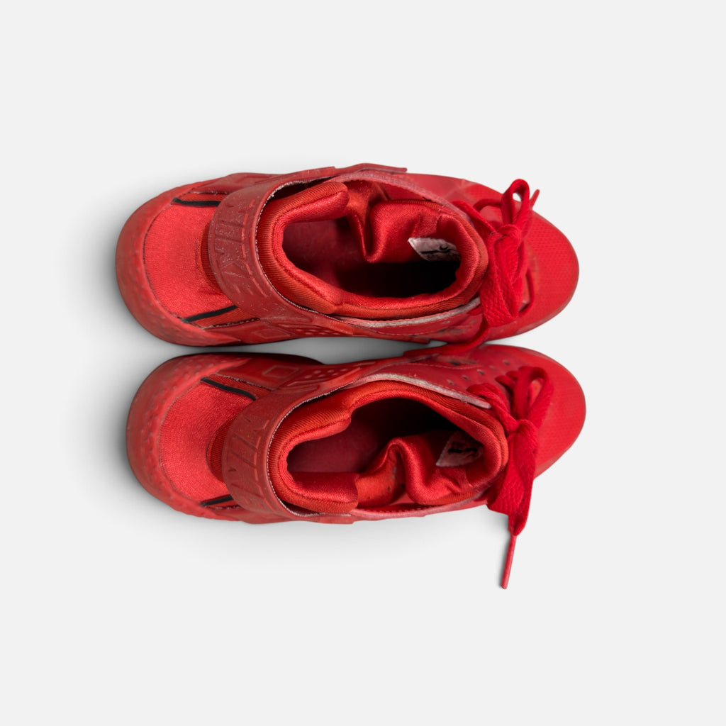 Nike Air Huarache Run Sneakers "Triple Red" Size: 6.5