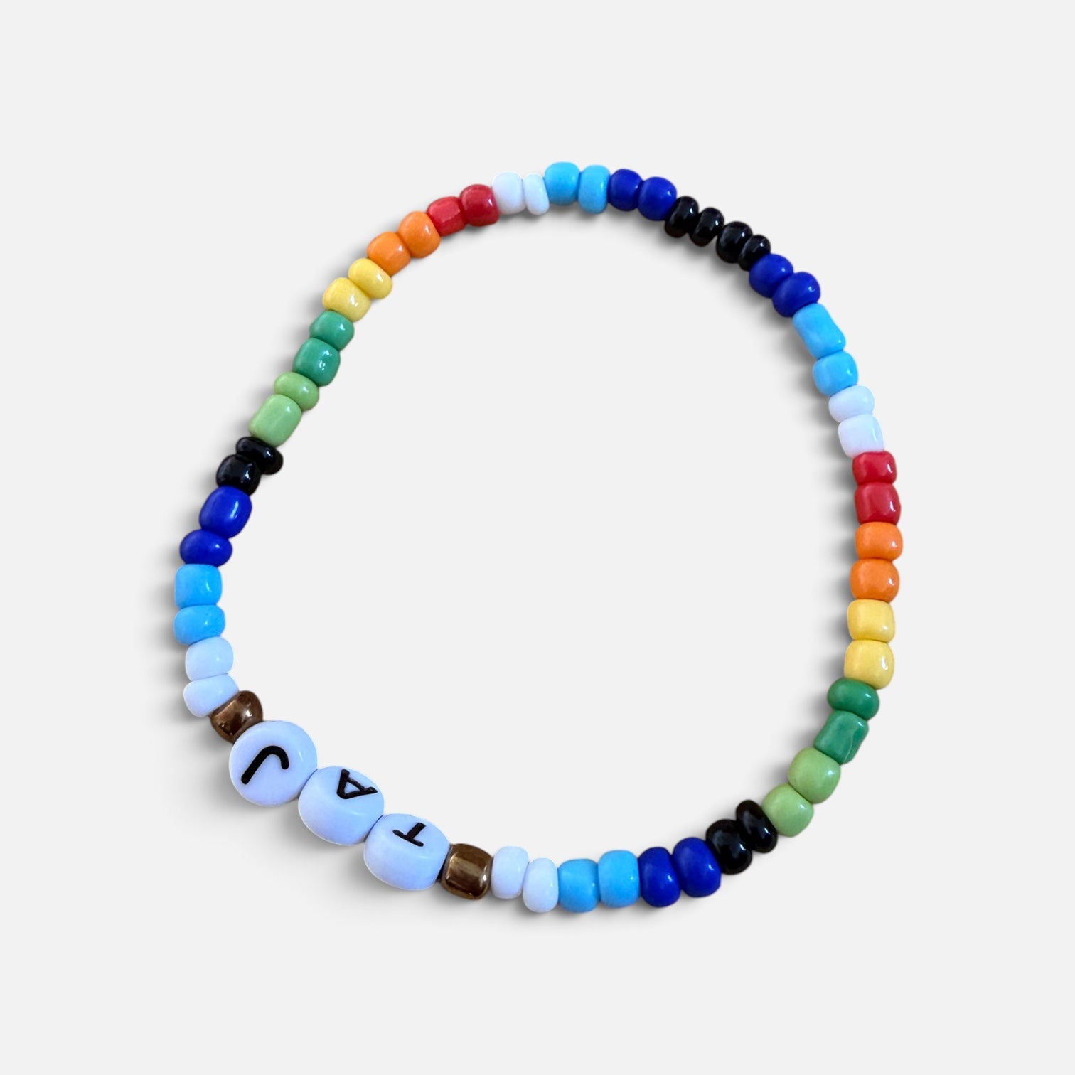 "TAJ" Hotel Multicolor Seed Beaded Friendship Bracelet