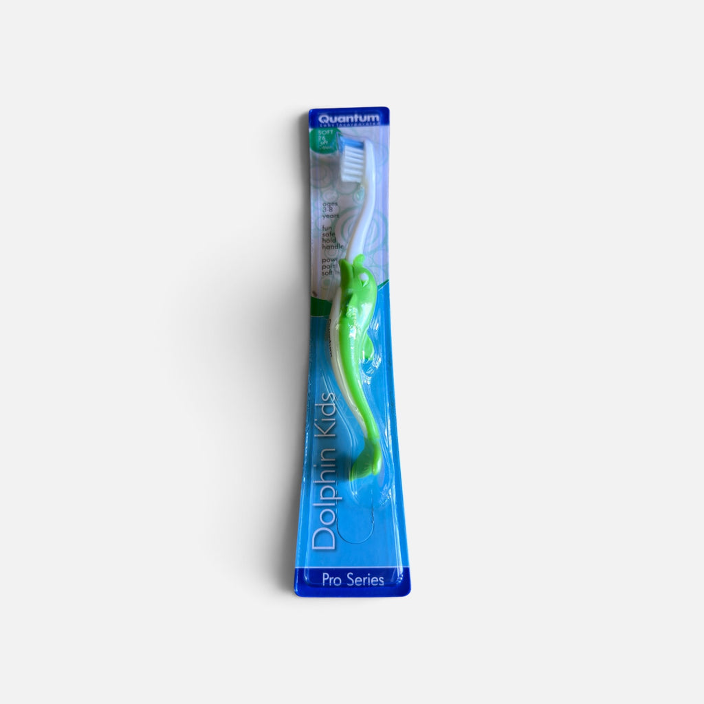 Quantum Labs Dolphin Kids Toothbrush Green