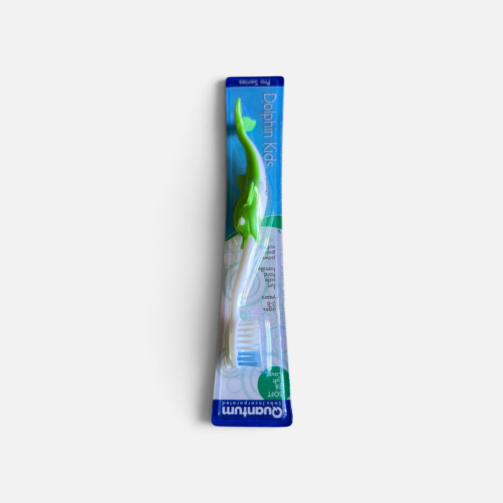 Quantum Labs Dolphin Kids Toothbrush Green