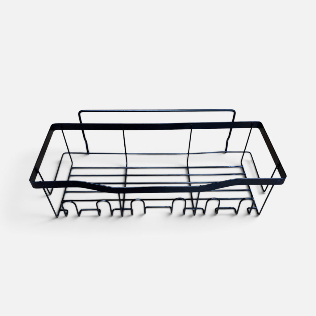 AYktou Black Metal Bathroom Organizer and Storage-Shower Caddy 12"L