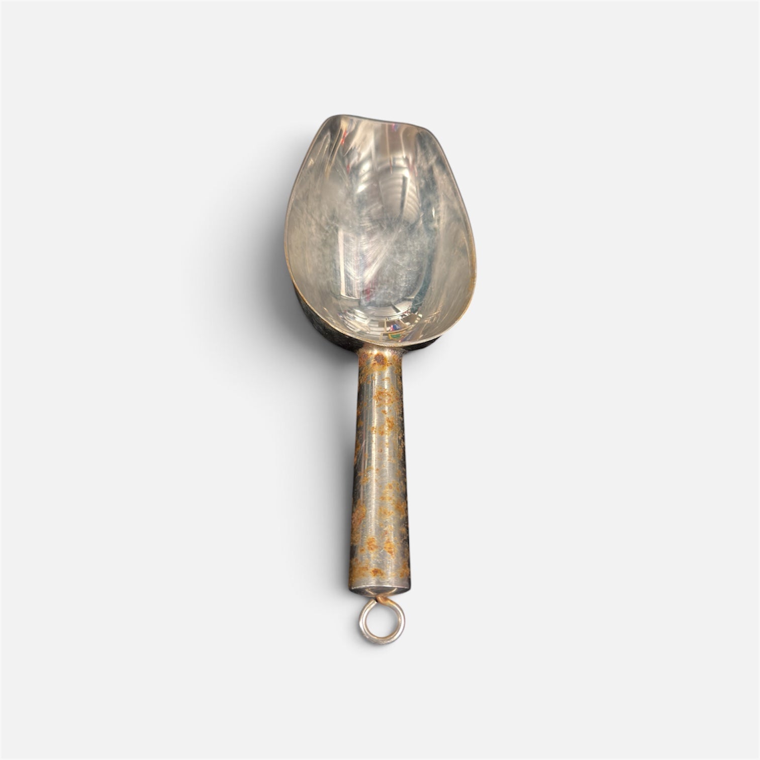 Vintage Metal Scoop Silve 8"L