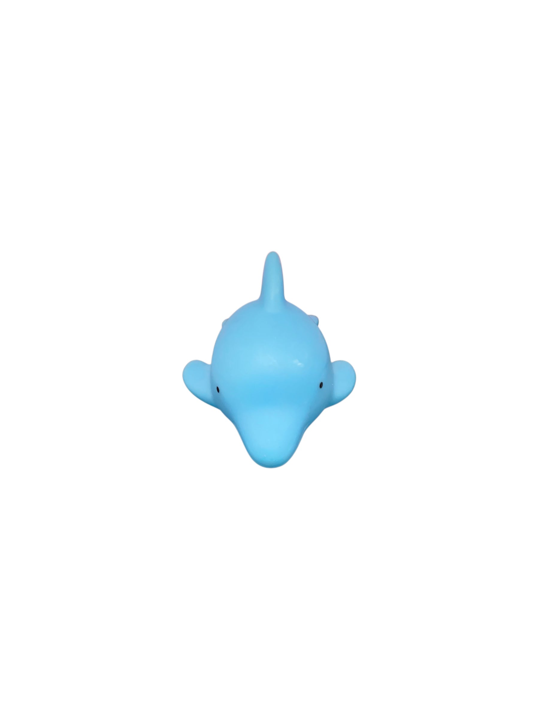Light Up Blue Rubber Dolphin Fidget Toy
