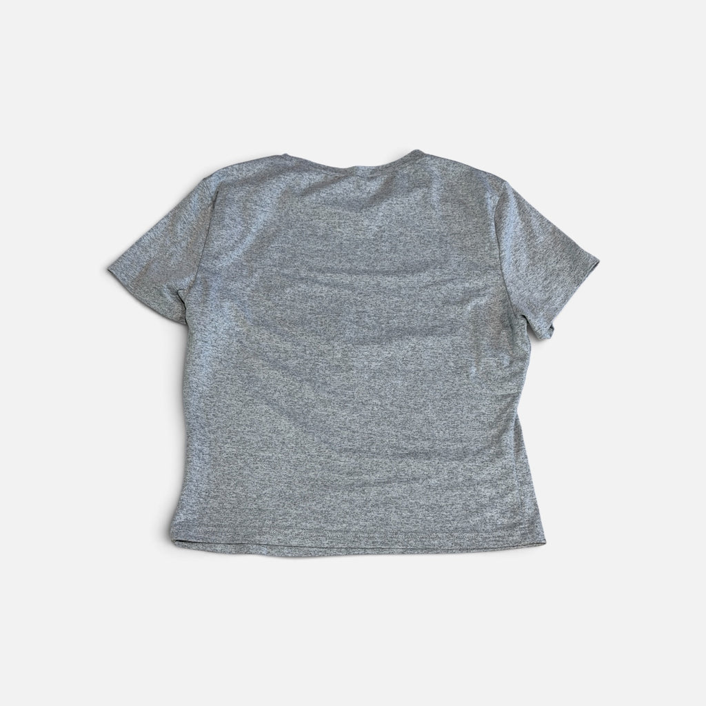 Shein Bow Graphic T-Shirt Gray Size: S