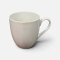 Crate & Barrel White Ceramic Mug 4"D X 4"H