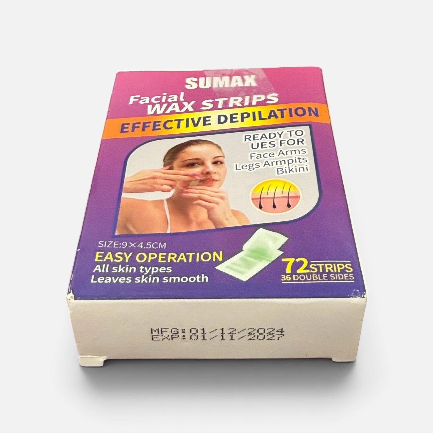 Sumax Facial Wax Strips