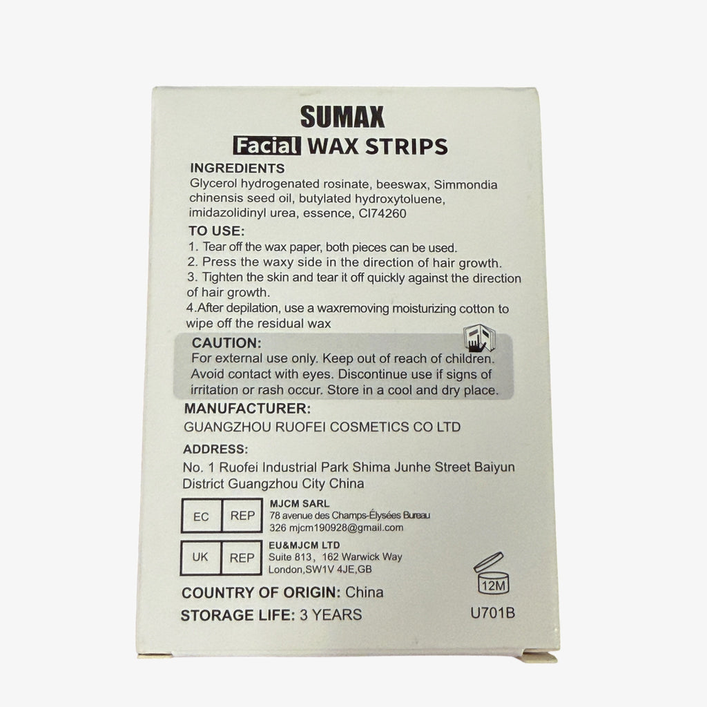 Sumax Facial Wax Strips