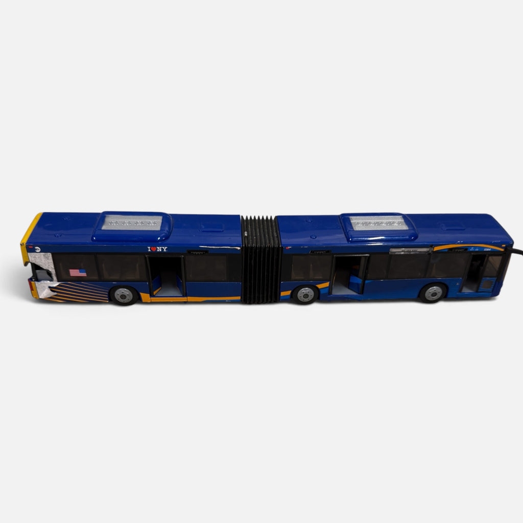 Daron MTA New York City Articulated Bus Toy 16"L x 2.5"W x 3"H - Donors & Volunteers Only