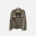 Olive Green Corduroy Shirt Jacket Size: M