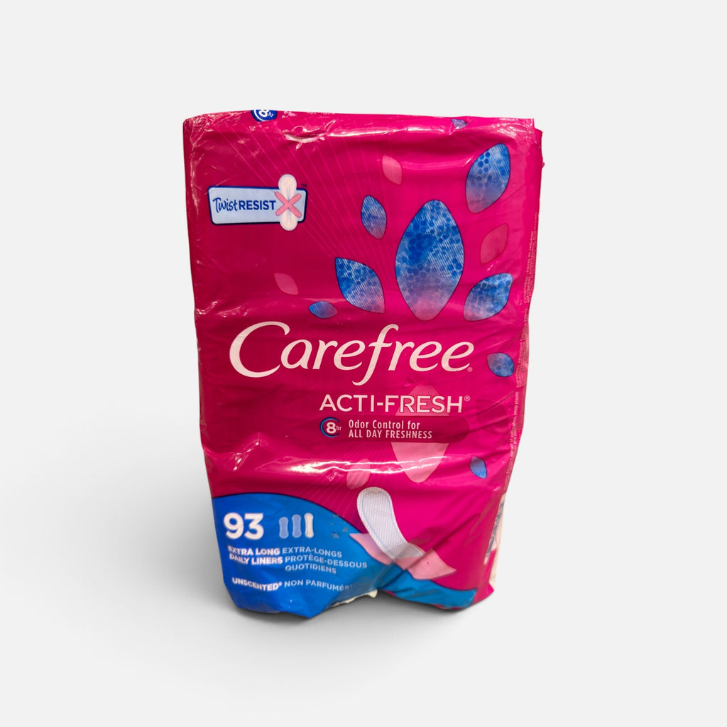 Carefree Acti-Fresh Body Shape Pantiliners Extra Long Unscented
