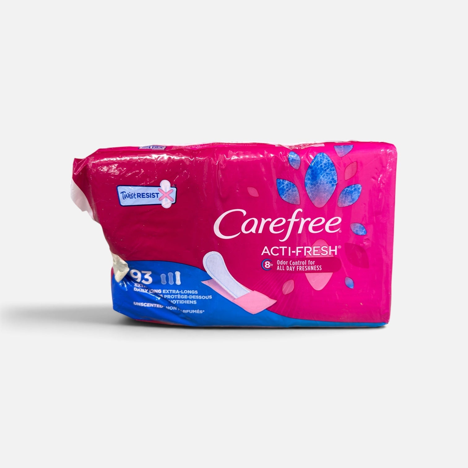 Carefree Acti-Fresh Body Shape Pantiliners Extra Long Unscented