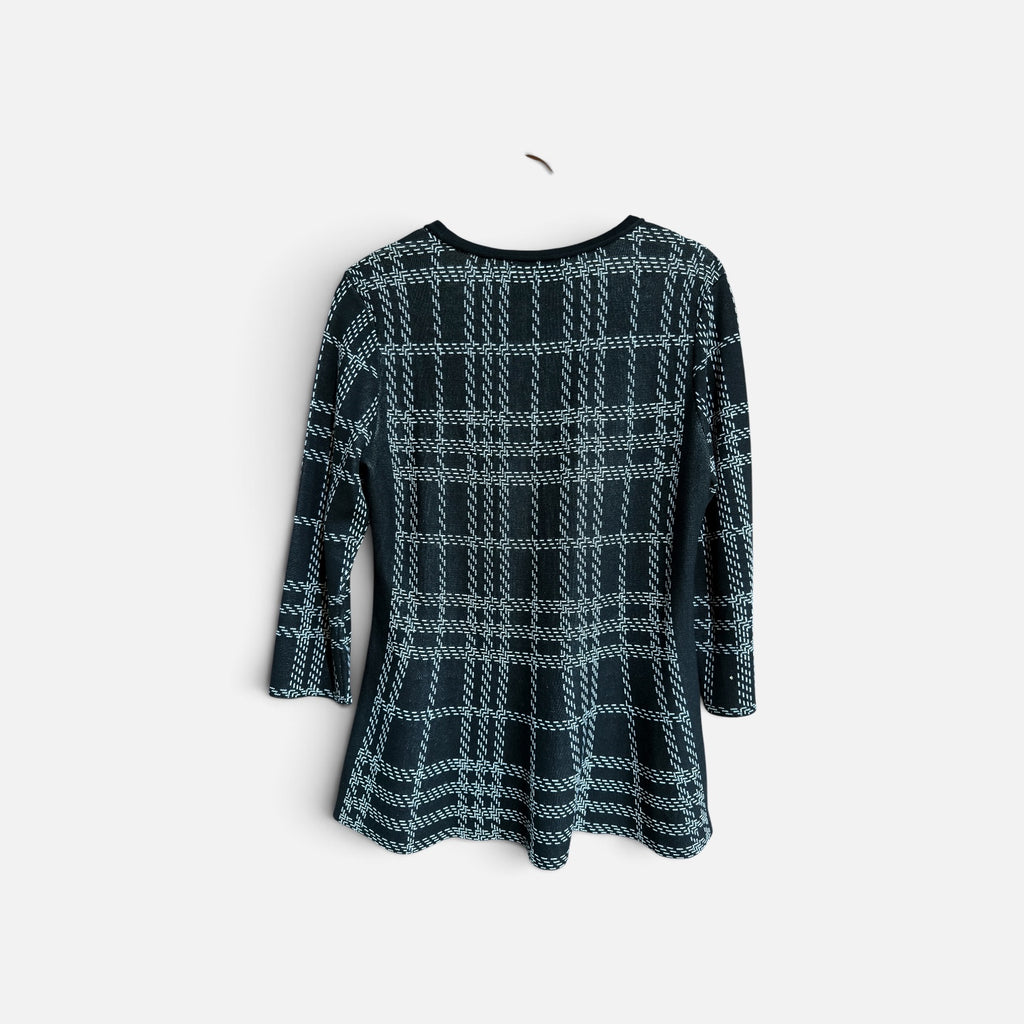 Nic+Zoe Plaid Peplum Top Size: S *Donors & Volunteers Only*