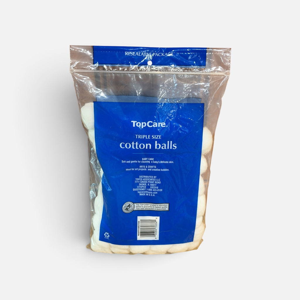 TopCare Triple Size Cotton Balls 100-count