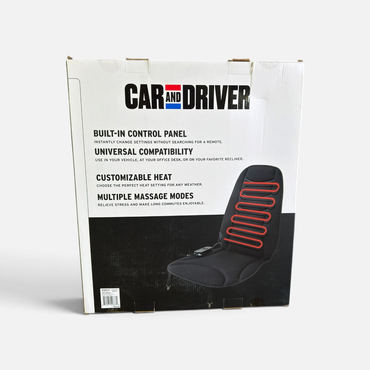 Car and Driver Heat & Massage Seat Pad