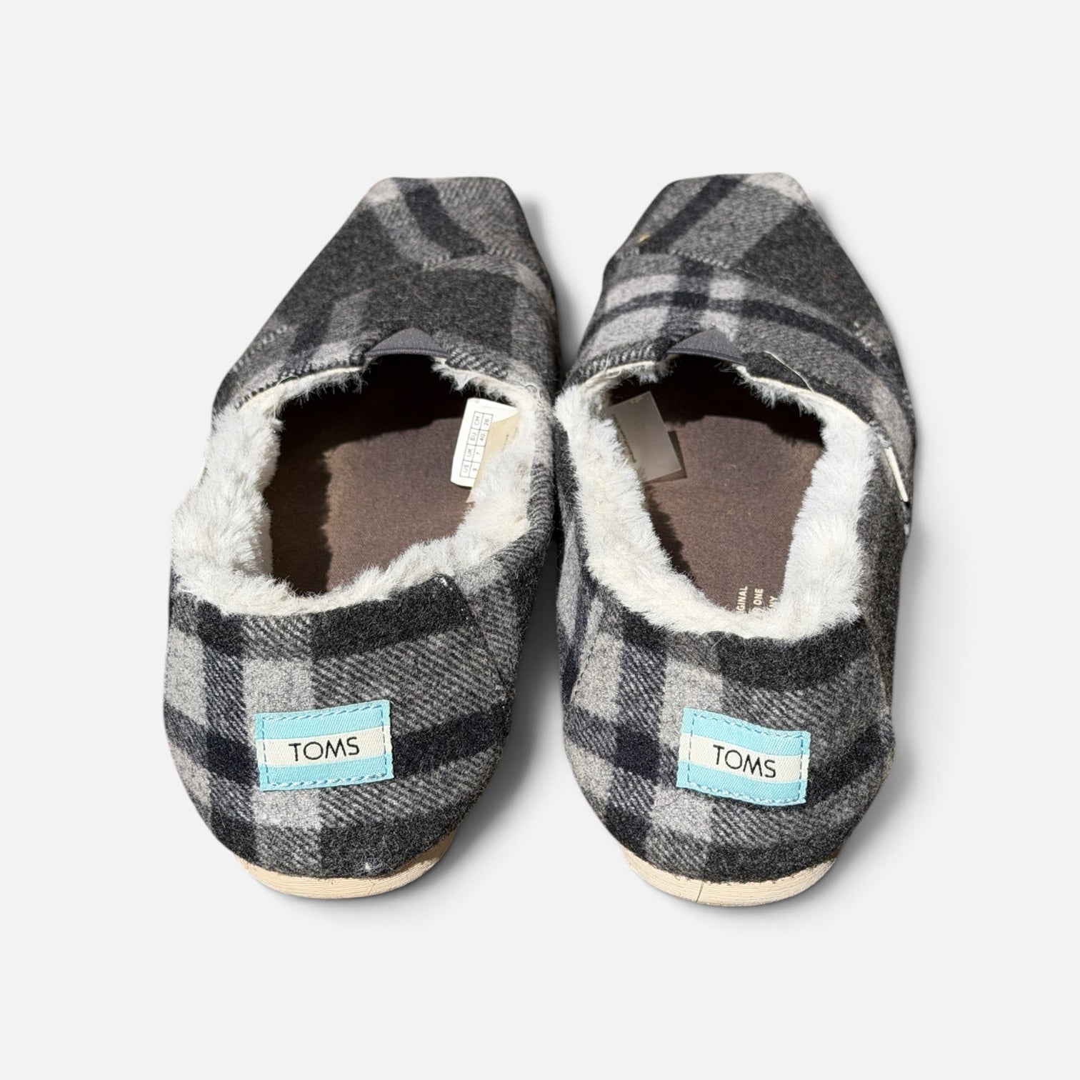 TOMS Women's Alpargata Cozy Plaid Slip-on Shoes Size: 6 *Donors & Volunteers Only*