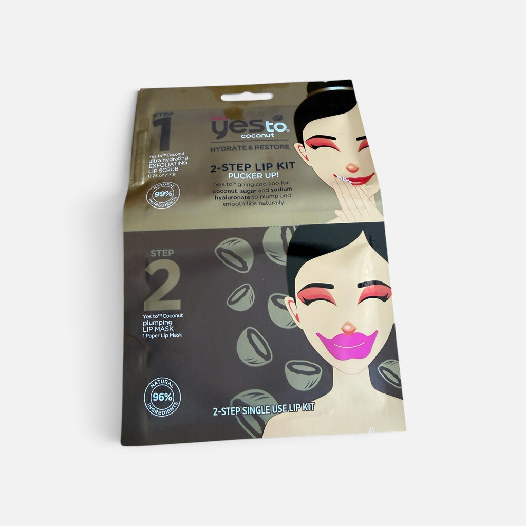 Single Use Yes To Coconut 2-Step Lip Kit (Pucker Up!)