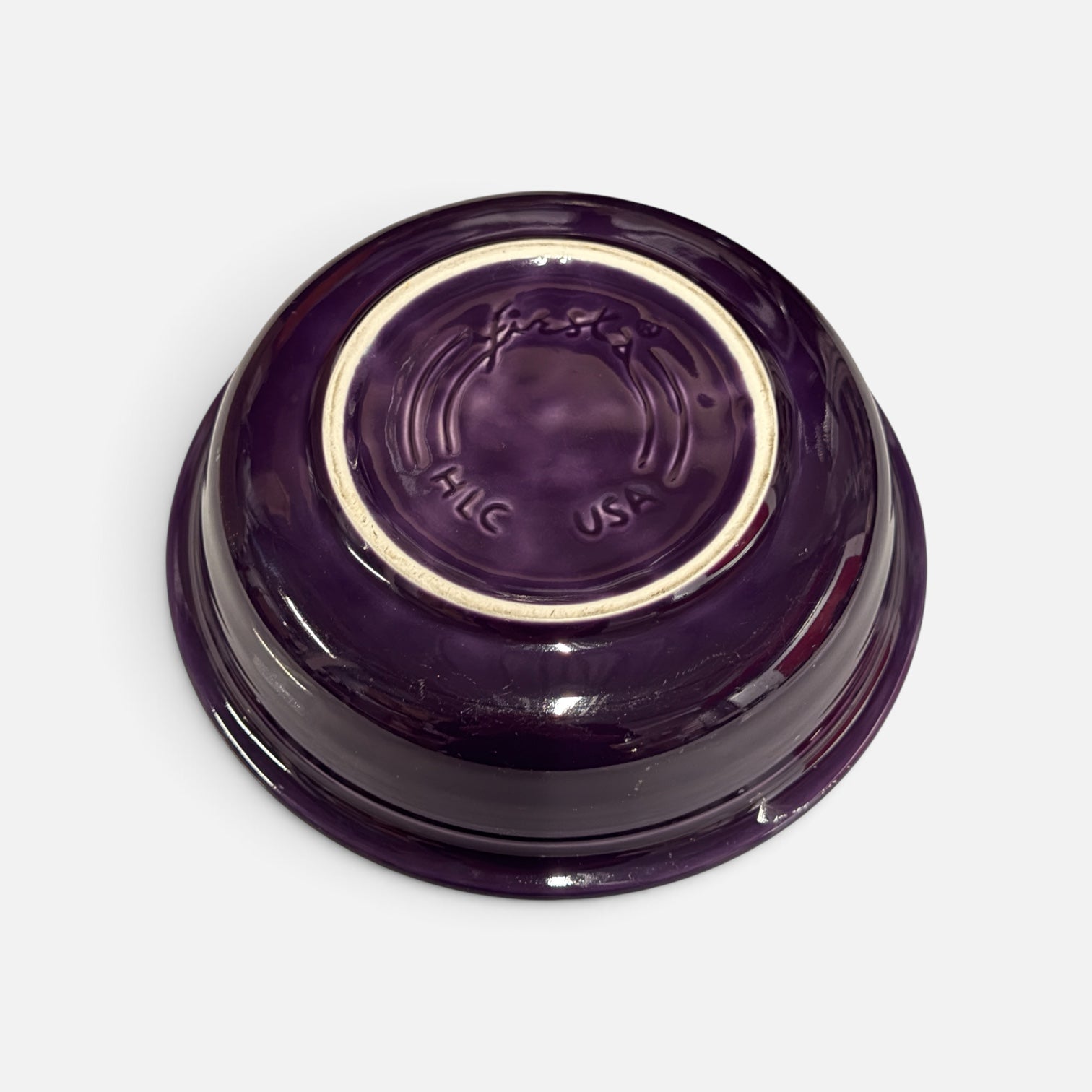 Fiesta Ceramic Coupe Soup Bowl Plum 7"D
