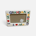 Vintage "I Love My Grandma" Ceramic Photo Frame 4" X 6”