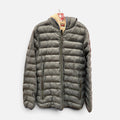 32 Degrees Heat Men's Hooded Sherpa-Lined Jacket Olive Green Size: S