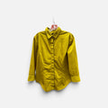 New York & Company Women's Yellow Button-up Blouse Size:L