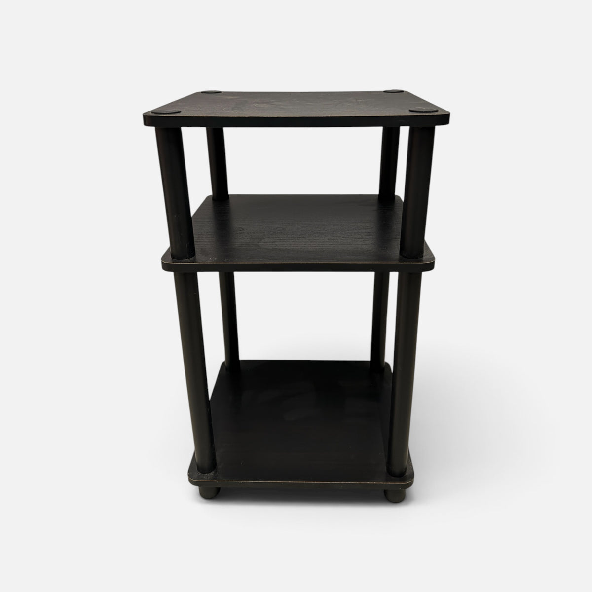 Target 3-Tier Wooden Shelf Side Table Black 11.5" x 13.5" x 22.5"H