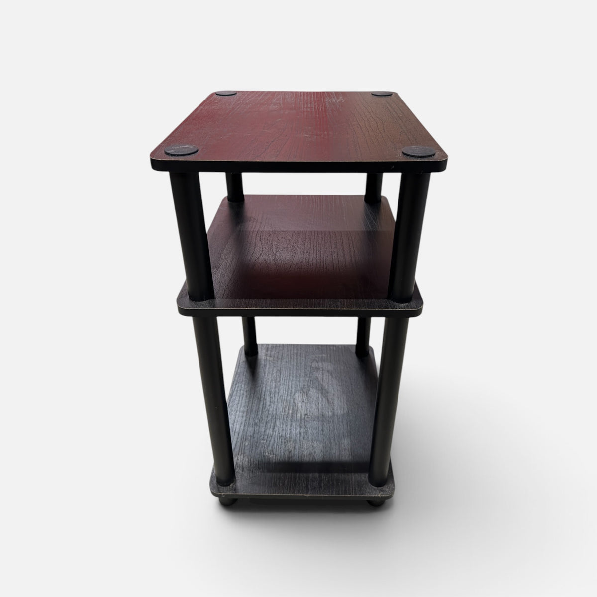 Target 3-Tier Wooden Shelf Side Table Black 11.5" x 13.5" x 22.5"H