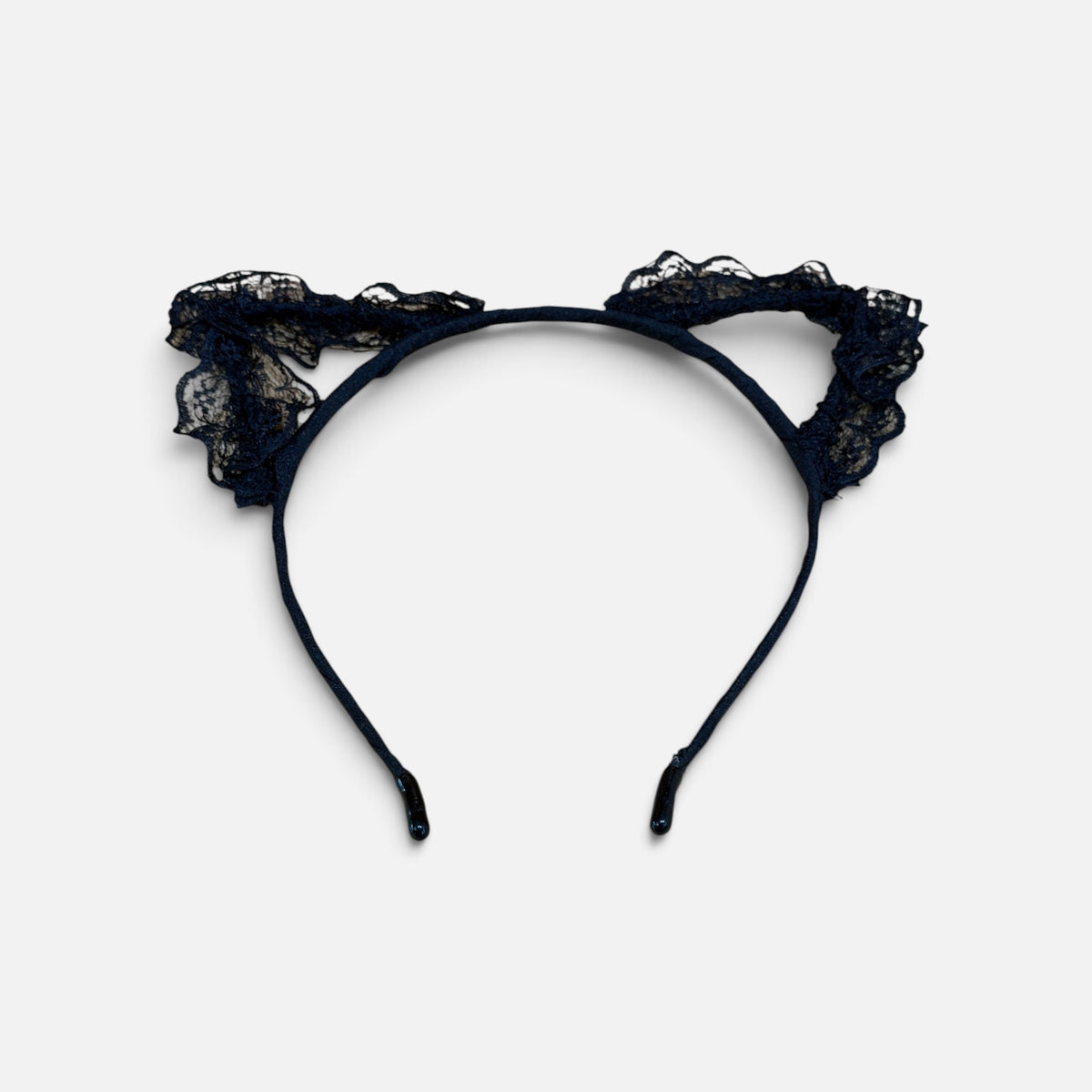 Black Lace Cat Ear Headband