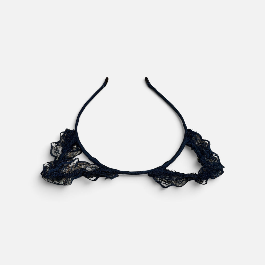 Black Lace Cat Ear Headband