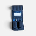 Black Fabric Lancôme Two-lipstick Mirror Case